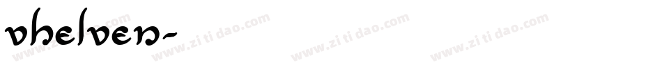 VHELVEN字体转换
