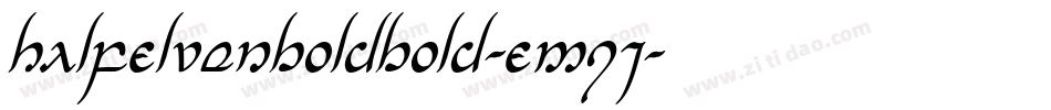 HalfElvenBoldBold-EMqj字体转换