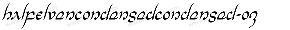HalfElvenCondensedCondensed-ozB4字体转换