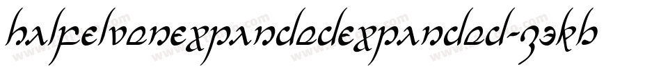 HalfElvenExpandedExpanded-Z3KB字体转换