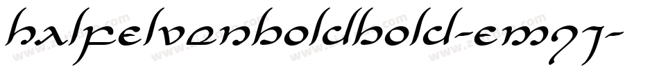 HalfElvenBoldBold-EMqj字体转换
