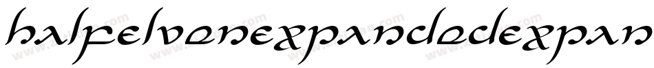 HalfElvenExpandedExpanded-Z3KB字体转换