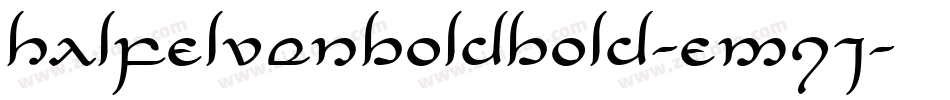 HalfElvenBoldBold-EMqj字体转换