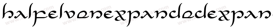 HalfElvenExpandedExpanded-Z3KB字体转换