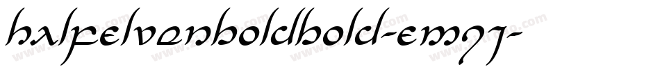 HalfElvenBoldBold-EMqj字体转换
