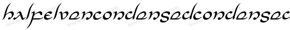 HalfElvenCondensedCondensed-ozB4字体转换