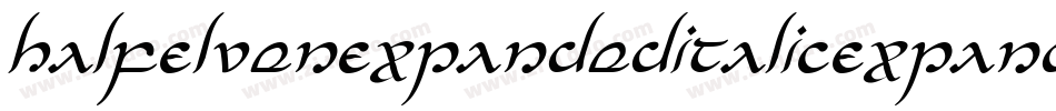 HalfElvenExpandedItalicExpandedItalic-OXZe字体转换