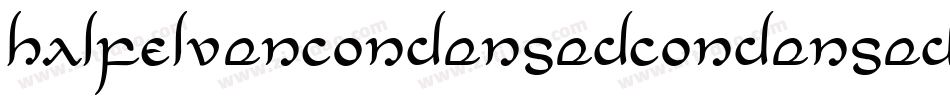 HalfElvenCondensedCondensed-ozB4字体转换
