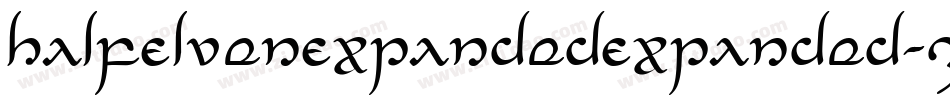 HalfElvenExpandedExpanded-Z3KB字体转换