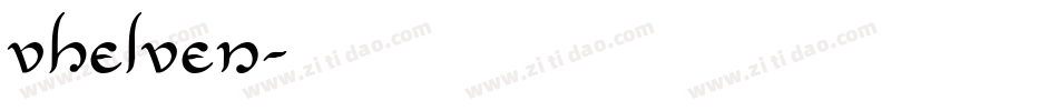 VHELVEN字体转换