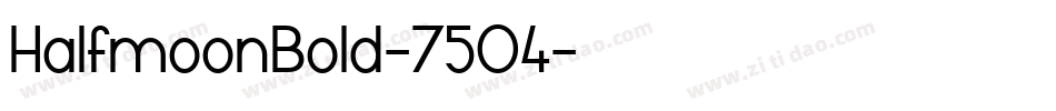 HalfmoonBold-75O4字体转换