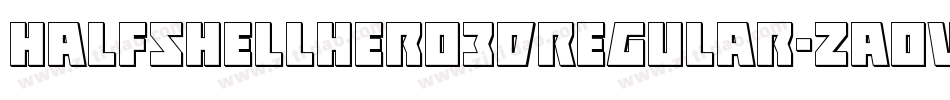HalfshellHero3DRegular-zaow字体转换