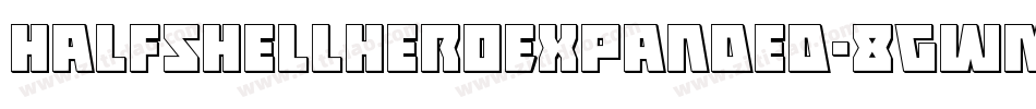 HalfshellHeroExpanded-8GWM字体转换