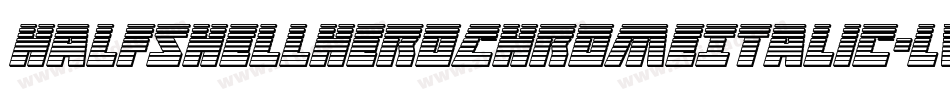 HalfshellHeroChromeItalic-lvYD字体转换