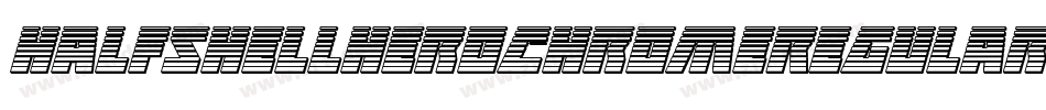 HalfshellHeroChromeRegular-9j8j字体转换