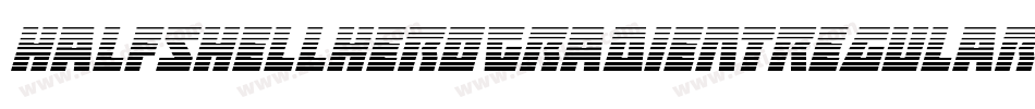 HalfshellHeroGradientRegular-rLVx字体转换