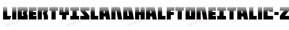 LibertyIslandHalfToneItalic-zBZX字体转换