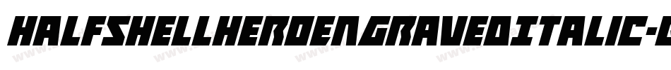 HalfshellHeroEngravedItalic-BMyB字体转换 HalfshellHeroEngravedItalic-BMyB字体转换