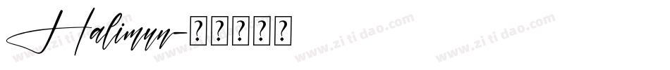 Halimun字体转换