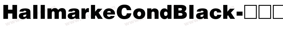 HallmarkeCondBlack字体转换