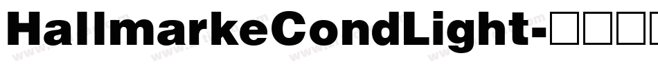HallmarkeCondLight字体转换