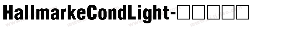 HallmarkeCondLight字体转换
