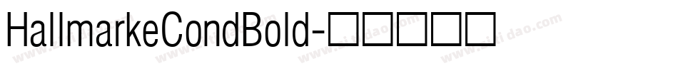 HallmarkeCondBold字体转换