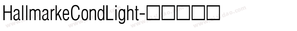 HallmarkeCondLight字体转换