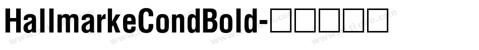 HallmarkeCondBold字体转换