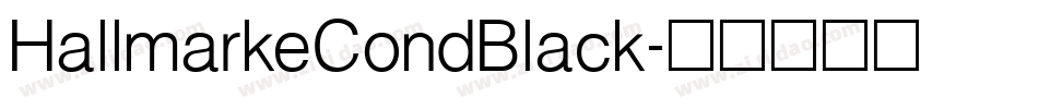 HallmarkeCondBlack字体转换