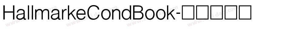 HallmarkeCondBook字体转换