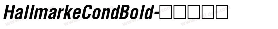 HallmarkeCondBold字体转换