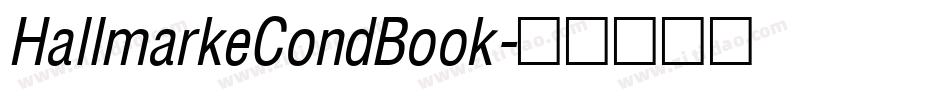 HallmarkeCondBook字体转换