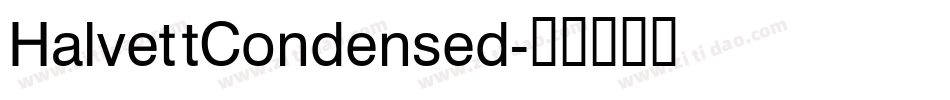 HalvettCondensed字体转换