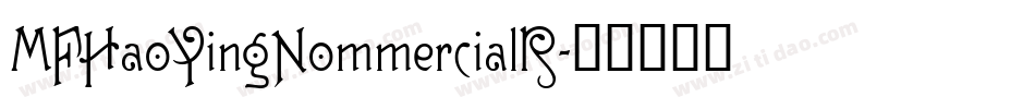 MFHaoYingNommercialR字体转换