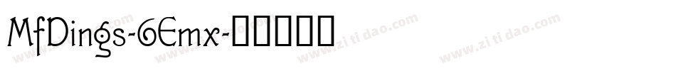 MfDings-6Emx字体转换