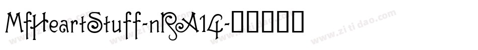 MfHeartStuff-nRA14字体转换
