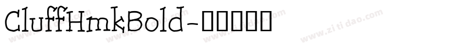 CluffHmkBold字体转换