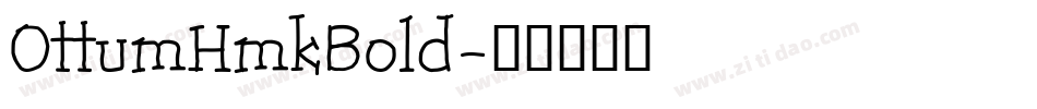 OttumHmkBold字体转换