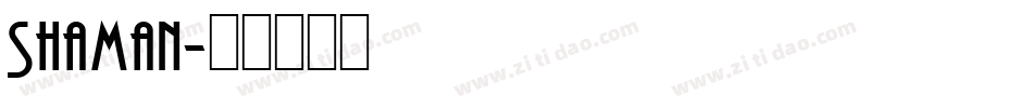 Shaman字体转换