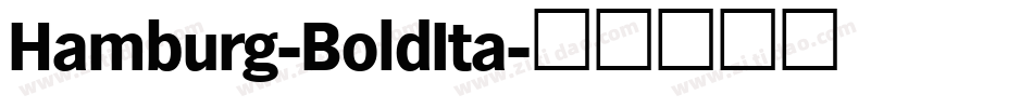 Hamburg-BoldIta字体转换