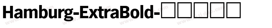 Hamburg-ExtraBold字体转换