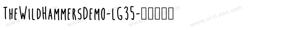 TheWildHammersDemo-lG35字体转换