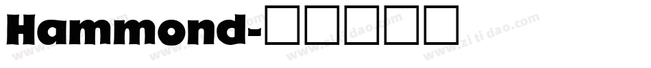 Hammond字体转换