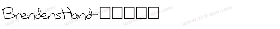 BrendensHand字体转换