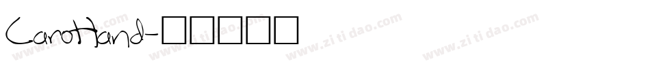 CaroHand字体转换