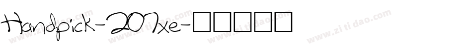 Handpick-2O7xe字体转换