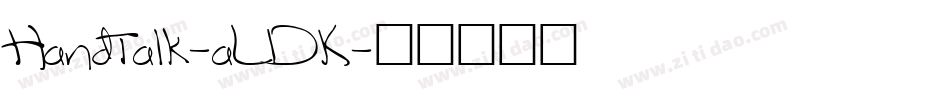 Handtalk-aLDK字体转换
