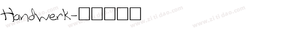 Handwerk字体转换