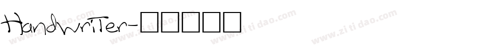 Handwriter字体转换
